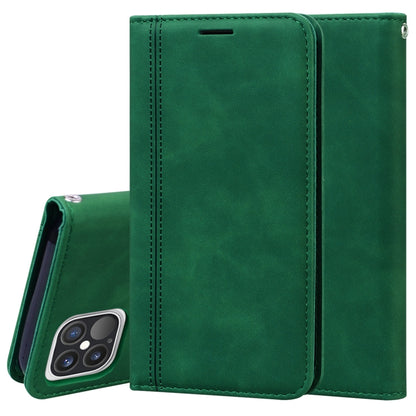 Frosted Business Magnetic Horizontal Flip PU Leather Case with Holder & Card Slot & Lanyard, For iPhone 12 mini, For iPhone 12 / 12 Pro, For iPhone 12 Pro Max