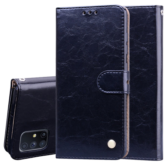 Business Style Oil Wax Texture Horizontal Flip Leather Case, with Holder & Card Slots & Wallet, For Samsung Galaxy M51, For Samsung Galaxy A01 Core, For Samsung Galaxy A21s, For Samsung Galaxy S20 FE