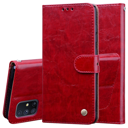 Business Style Oil Wax Texture Horizontal Flip Leather Case, with Holder & Card Slots & Wallet, For Samsung Galaxy M51, For Samsung Galaxy A01 Core, For Samsung Galaxy A21s, For Samsung Galaxy S20 FE