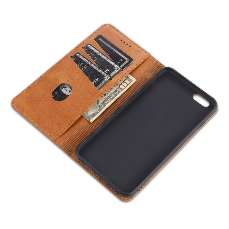 AZNS Magnetic Calf Texture Horizontal Flip Leather Case with Card Slots & Holder & Wallet, For iPhone 6, For iPhone 6 Plus, For iPhone 8 / 7, For iPhone 8 Plus/7 Plus, For iPhone XR, For iPhone XS Max