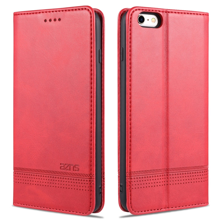 AZNS Magnetic Calf Texture Horizontal Flip Leather Case with Card Slots & Holder & Wallet, For iPhone 6, For iPhone 6 Plus, For iPhone 8 / 7, For iPhone 8 Plus/7 Plus, For iPhone XR, For iPhone XS Max