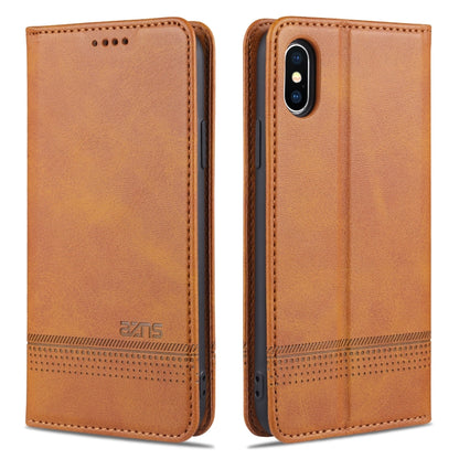 AZNS Magnetic Calf Texture Horizontal Flip Leather Case with Card Slots & Holder & Wallet, For iPhone 6, For iPhone 6 Plus, For iPhone 8 / 7, For iPhone 8 Plus/7 Plus, For iPhone XR, For iPhone XS Max