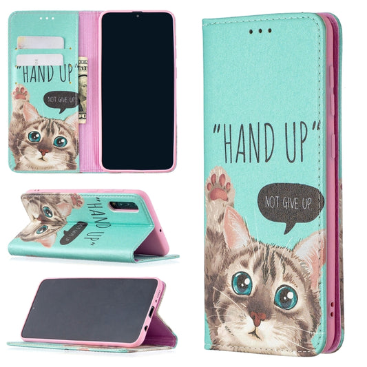 Colored Drawing Pattern Invisible Magnetic Horizontal Flip PU Leather Case with Holder & Card Slots & Wallet, For Samsung Galaxy A50, For Samsung Galaxy A51, For Samsung Galaxy A70, For Samsung Galaxy A71, For Samsung Galaxy A81