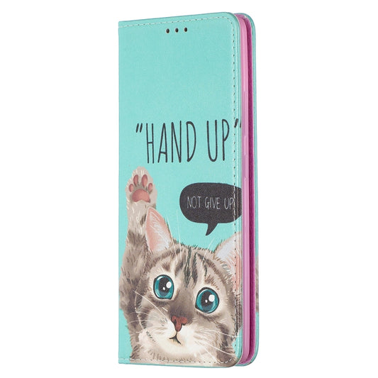 Colored Drawing Pattern Invisible Magnetic Horizontal Flip PU Leather Case with Holder & Card Slots & Wallet, For Samsung Galaxy A91