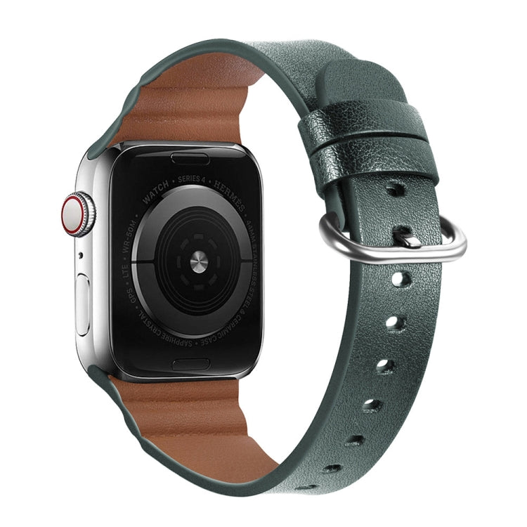 Replacement Genuine Leather Watchbands, For Apple Watch Series 7 45mm / 6 & SE & 5 & 4 44mm / 3 & 2 & 1 42mm, For Apple Watch Series 7 41mm / 6 & SE & 5 & 4 40mm / 3 & 2 & 1 38mm