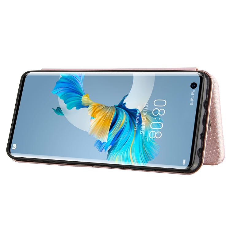 Carbon Fiber Texture Magnetic Horizontal Flip TPU + PC + PU Leather Case with Card Slot, For Huawei Mate 40, For Samsung Galaxy S21 Ultra 5G, For LG K52 / K62, For vivo V20 Pro 5G, For Motorola One 5G / Moto G 5G Plus, For Huawei Mate 40 Pro           ...