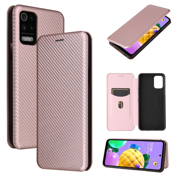 Carbon Fiber Texture Magnetic Horizontal Flip TPU + PC + PU Leather Case with Card Slot, For Huawei Mate 40, For Samsung Galaxy S21 Ultra 5G, For LG K52 / K62, For vivo V20 Pro 5G, For Motorola One 5G / Moto G 5G Plus, For Huawei Mate 40 Pro           ...