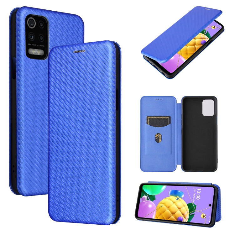 Carbon Fiber Texture Magnetic Horizontal Flip TPU + PC + PU Leather Case with Card Slot, For Huawei Mate 40, For Samsung Galaxy S21 Ultra 5G, For LG K52 / K62, For vivo V20 Pro 5G, For Motorola One 5G / Moto G 5G Plus, For Huawei Mate 40 Pro           ...