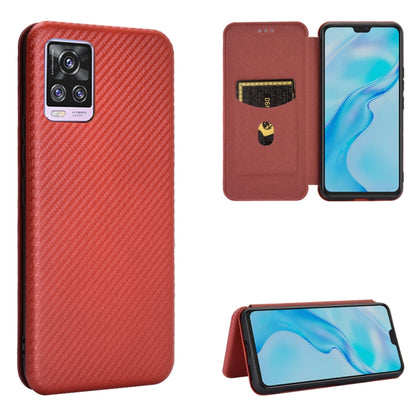 Carbon Fiber Texture Magnetic Horizontal Flip TPU + PC + PU Leather Case with Card Slot, For Huawei Mate 40, For Samsung Galaxy S21 Ultra 5G, For LG K52 / K62, For vivo V20 Pro 5G, For Motorola One 5G / Moto G 5G Plus, For Huawei Mate 40 Pro           ...
