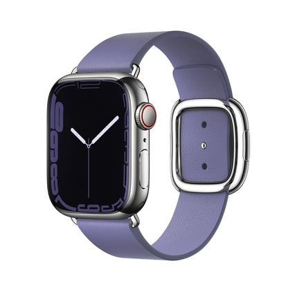 Modern Style Leather Watch Band For Apple Watch 42mm / 41mm / 40mm / 38mm, For Apple Watch 42mm / 41mm / 40mm / 38mm