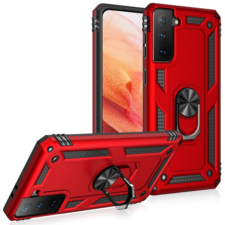 Shockproof TPU + PC Protective Case with 360 Degree Rotating Holder, For Samsung Galaxy S21 5G