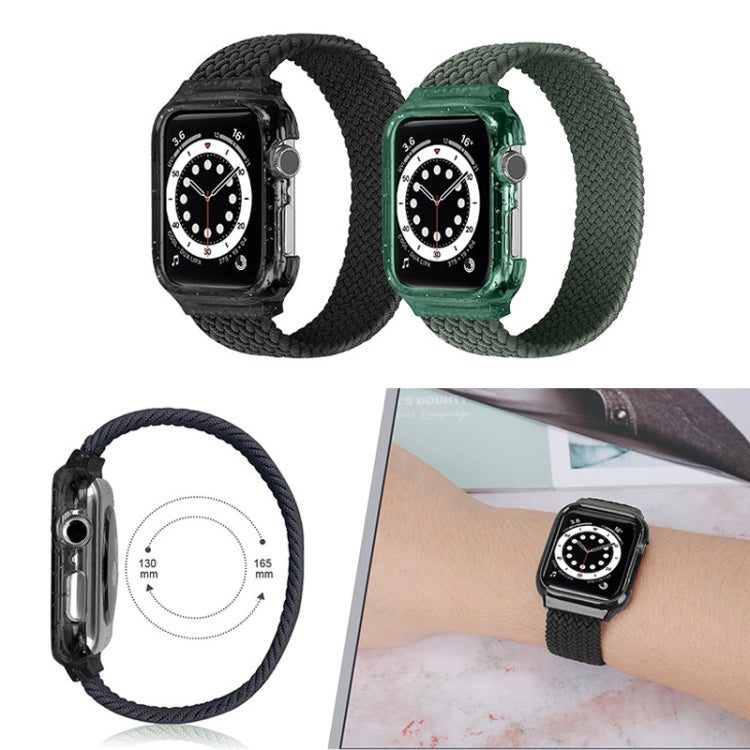Weave Replacement Wrist Strap Watchbands with Frame For Apple Watch Series 6 & SE & 5 & 4 44mm / 3 & 2 & 1 42mm, 128mm, 135mm, 140mm, 145mm, 150mm, 155mm, 160mm, 165mm