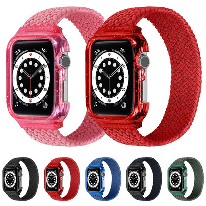 Weave Replacement Wrist Strap Watchbands with Frame For Apple Watch Series 6 & SE & 5 & 4 44mm / 3 & 2 & 1 42mm, 128mm, 135mm, 140mm, 145mm, 150mm, 155mm, 160mm, 165mm