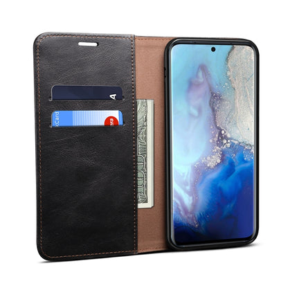 Simple Wax Crazy Horse Texture Horizontal Flip Leather Case with Card Slots & Wallet, For Samsung Galaxy S20 UItra, For Samsung Galaxy S20 FE, For Samsung Galaxy S20 Plus