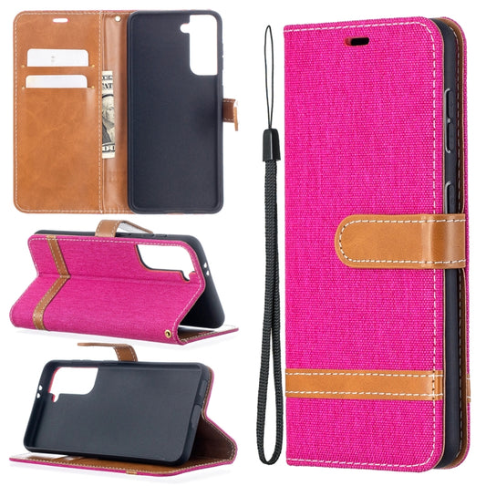 Color Matching Denim Texture Horizontal Flip Leather Case with Holder & Card Slots & Wallet & Lanyard, For Samsung Galaxy S21 5G, For Samsung Galaxy S21+ 5G, For Samsung Galaxy S21 Ultra 5G