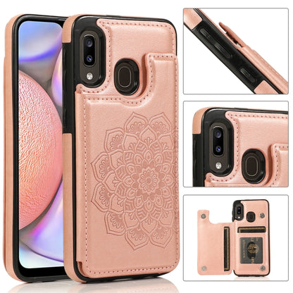 Double Buckle Mandala Pattern PU+TPU Protective Case with Card Slots & Holder & Photo Frame, For Samsung Galaxy A10e / A20e, For Samsung Galaxy A20 / A30, For Samsung Galaxy A50 / A50s, For Samsung Galaxy A51, For Samsung Galaxy A70                    ...