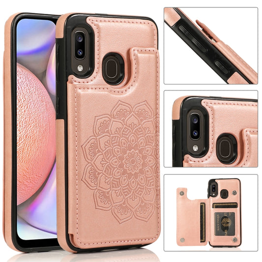 Double Buckle Mandala Pattern PU+TPU Protective Case with Card Slots & Holder & Photo Frame, For Samsung Galaxy A10e / A20e, For Samsung Galaxy A20 / A30, For Samsung Galaxy A50 / A50s, For Samsung Galaxy A51, For Samsung Galaxy A70                    ...