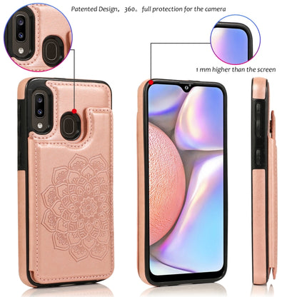 Double Buckle Mandala Pattern PU+TPU Protective Case with Card Slots & Holder & Photo Frame, For Samsung Galaxy A10e / A20e, For Samsung Galaxy A20 / A30, For Samsung Galaxy A50 / A50s, For Samsung Galaxy A51, For Samsung Galaxy A70                    ...