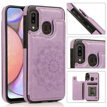 Double Buckle Mandala Pattern PU+TPU Protective Case with Card Slots & Holder & Photo Frame, For Samsung Galaxy A10e / A20e, For Samsung Galaxy A20 / A30, For Samsung Galaxy A50 / A50s, For Samsung Galaxy A51, For Samsung Galaxy A70                    ...