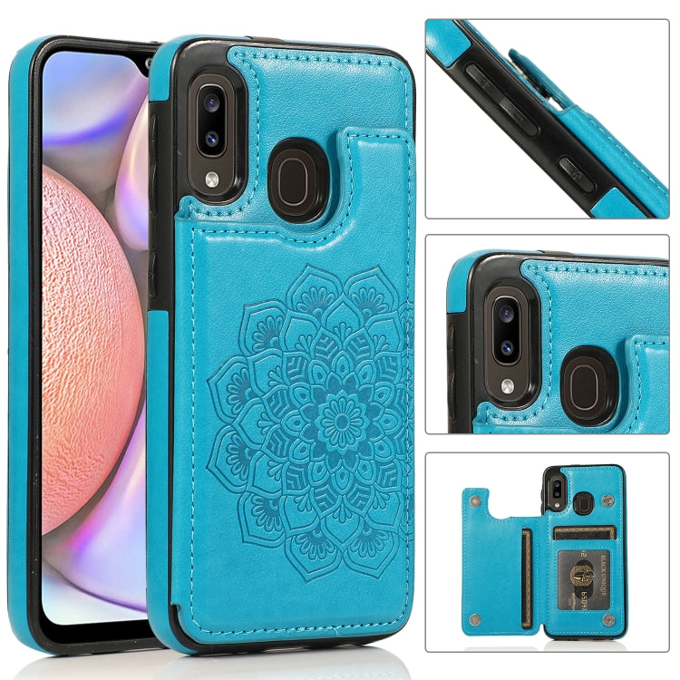 Double Buckle Mandala Pattern PU+TPU Protective Case with Card Slots & Holder & Photo Frame, For Samsung Galaxy A10e / A20e, For Samsung Galaxy A20 / A30, For Samsung Galaxy A50 / A50s, For Samsung Galaxy A51, For Samsung Galaxy A70                    ...