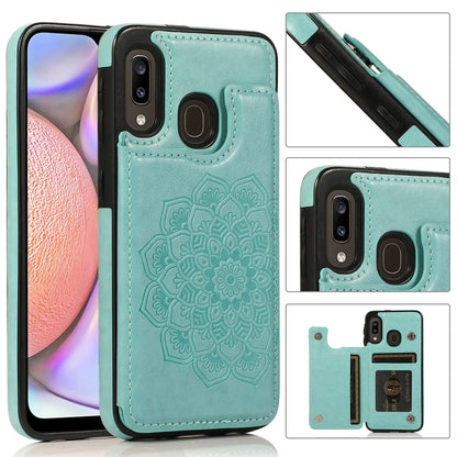 Double Buckle Mandala Pattern PU+TPU Protective Case with Card Slots & Holder & Photo Frame, For Samsung Galaxy A10e / A20e, For Samsung Galaxy A20 / A30, For Samsung Galaxy A50 / A50s, For Samsung Galaxy A51, For Samsung Galaxy A70                    ...