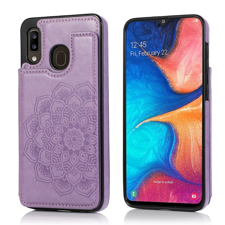Double Buckle Mandala Pattern PU+TPU Protective Case with Card Slots & Holder & Photo Frame, For Samsung Galaxy A10e / A20e, For Samsung Galaxy A20 / A30, For Samsung Galaxy A50 / A50s, For Samsung Galaxy A51, For Samsung Galaxy A70                    ...