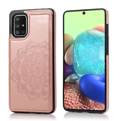 Double Buckle Mandala Pattern PU+TPU Protective Case with Card Slots & Holder & Photo Frame, For Samsung Galaxy A10e / A20e, For Samsung Galaxy A20 / A30, For Samsung Galaxy A50 / A50s, For Samsung Galaxy A51, For Samsung Galaxy A70                    ...