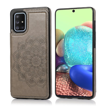 Double Buckle Mandala Pattern PU+TPU Protective Case with Card Slots & Holder & Photo Frame, For Samsung Galaxy A10e / A20e, For Samsung Galaxy A20 / A30, For Samsung Galaxy A50 / A50s, For Samsung Galaxy A51, For Samsung Galaxy A70                    ...