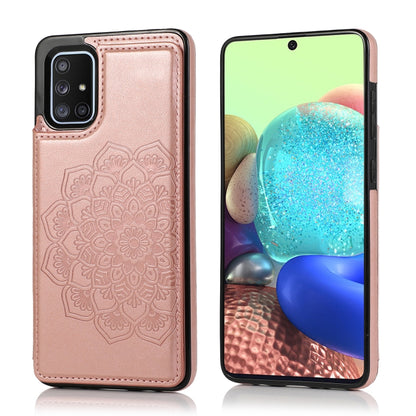 Double Buckle Mandala Pattern PU+TPU Protective Case with Card Slots & Holder & Photo Frame, For Samsung Galaxy A10e / A20e, For Samsung Galaxy A20 / A30, For Samsung Galaxy A50 / A50s, For Samsung Galaxy A51, For Samsung Galaxy A70                    ...