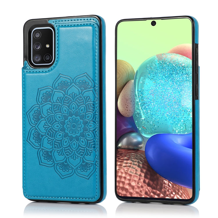 Double Buckle Mandala Pattern PU+TPU Protective Case with Card Slots & Holder & Photo Frame, For Samsung Galaxy A10e / A20e, For Samsung Galaxy A20 / A30, For Samsung Galaxy A50 / A50s, For Samsung Galaxy A51, For Samsung Galaxy A70                    ...