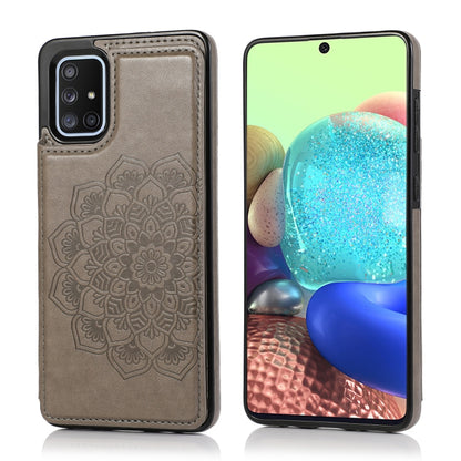 Double Buckle Mandala Pattern PU+TPU Protective Case with Card Slots & Holder & Photo Frame, For Samsung Galaxy A10e / A20e, For Samsung Galaxy A20 / A30, For Samsung Galaxy A50 / A50s, For Samsung Galaxy A51, For Samsung Galaxy A70                    ...