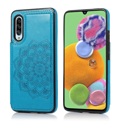 Double Buckle Mandala Pattern PU+TPU Protective Case with Card Slots & Holder & Photo Frame, For Samsung Galaxy A10e / A20e, For Samsung Galaxy A20 / A30, For Samsung Galaxy A50 / A50s, For Samsung Galaxy A51, For Samsung Galaxy A70                    ...