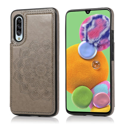 Double Buckle Mandala Pattern PU+TPU Protective Case with Card Slots & Holder & Photo Frame, For Samsung Galaxy A10e / A20e, For Samsung Galaxy A20 / A30, For Samsung Galaxy A50 / A50s, For Samsung Galaxy A51, For Samsung Galaxy A70                    ...