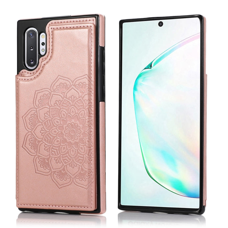 Double Buckle Mandala Pattern PU+TPU Protective Case with Card Slots & Holder & Photo Frame, For Samsung Galaxy A10e / A20e, For Samsung Galaxy A20 / A30, For Samsung Galaxy A50 / A50s, For Samsung Galaxy A51, For Samsung Galaxy A70                    ...