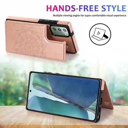 Double Buckle Mandala Pattern PU+TPU Protective Case with Card Slots & Holder & Photo Frame, For Samsung Galaxy Note20, For Samsung Galaxy S9, For Samsung Galaxy S9 Plus, For Samsung Galaxy S10, For Samsung Galaxy S10 Plus, For Samsung Galaxy S20      ...