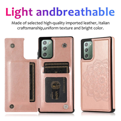 Double Buckle Mandala Pattern PU+TPU Protective Case with Card Slots & Holder & Photo Frame, For Samsung Galaxy Note20, For Samsung Galaxy S9, For Samsung Galaxy S9 Plus, For Samsung Galaxy S10, For Samsung Galaxy S10 Plus, For Samsung Galaxy S20      ...