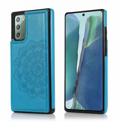 Double Buckle Mandala Pattern PU+TPU Protective Case with Card Slots & Holder & Photo Frame, For Samsung Galaxy Note20, For Samsung Galaxy S9, For Samsung Galaxy S9 Plus, For Samsung Galaxy S10, For Samsung Galaxy S10 Plus, For Samsung Galaxy S20      ...