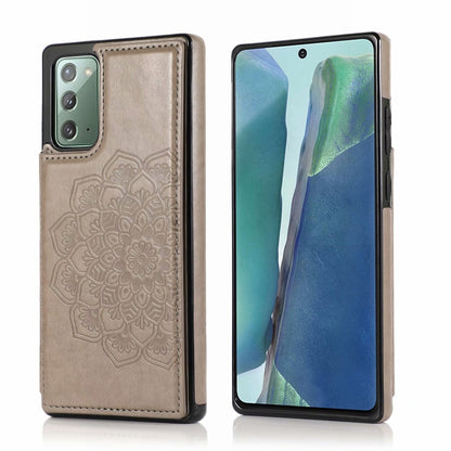 Double Buckle Mandala Pattern PU+TPU Protective Case with Card Slots & Holder & Photo Frame, For Samsung Galaxy Note20, For Samsung Galaxy S9, For Samsung Galaxy S9 Plus, For Samsung Galaxy S10, For Samsung Galaxy S10 Plus, For Samsung Galaxy S20      ...
