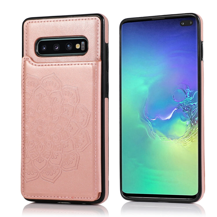 Double Buckle Mandala Pattern PU+TPU Protective Case with Card Slots & Holder & Photo Frame, For Samsung Galaxy Note20, For Samsung Galaxy S9, For Samsung Galaxy S9 Plus, For Samsung Galaxy S10, For Samsung Galaxy S10 Plus, For Samsung Galaxy S20      ...