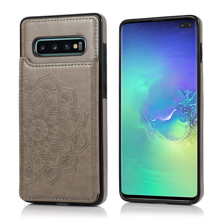 Double Buckle Mandala Pattern PU+TPU Protective Case with Card Slots & Holder & Photo Frame, For Samsung Galaxy Note20, For Samsung Galaxy S9, For Samsung Galaxy S9 Plus, For Samsung Galaxy S10, For Samsung Galaxy S10 Plus, For Samsung Galaxy S20      ...