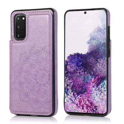 Double Buckle Mandala Pattern PU+TPU Protective Case with Card Slots & Holder & Photo Frame, For Samsung Galaxy Note20, For Samsung Galaxy S9, For Samsung Galaxy S9 Plus, For Samsung Galaxy S10, For Samsung Galaxy S10 Plus, For Samsung Galaxy S20      ...