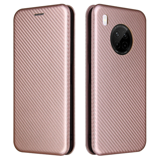 Carbon Fiber Texture Magnetic Horizontal Flip TPU + PC + PU Leather Case with Card Slot, For Huawei Y9a, For Huawei nova 8 SE, For Huawei Honor 10X Lite, For Samsung Galaxy A12 / M12, For Samsung Galaxy A32 5G, For Samsung Galaxy S30                   ...
