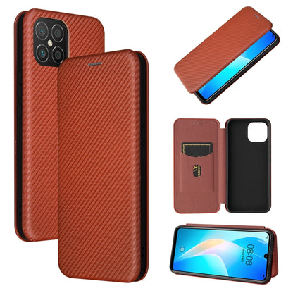 Carbon Fiber Texture Magnetic Horizontal Flip TPU + PC + PU Leather Case with Card Slot, For Huawei Y9a, For Huawei nova 8 SE, For Huawei Honor 10X Lite, For Samsung Galaxy A12 / M12, For Samsung Galaxy A32 5G, For Samsung Galaxy S30                   ...