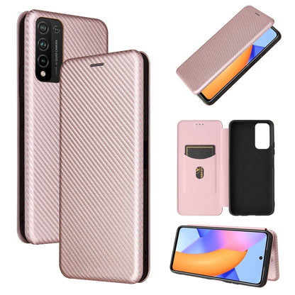 Carbon Fiber Texture Magnetic Horizontal Flip TPU + PC + PU Leather Case with Card Slot, For Huawei Y9a, For Huawei nova 8 SE, For Huawei Honor 10X Lite, For Samsung Galaxy A12 / M12, For Samsung Galaxy A32 5G, For Samsung Galaxy S30                   ...