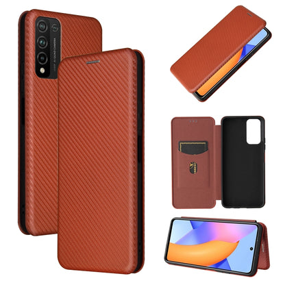 Carbon Fiber Texture Magnetic Horizontal Flip TPU + PC + PU Leather Case with Card Slot, For Huawei Y9a, For Huawei nova 8 SE, For Huawei Honor 10X Lite, For Samsung Galaxy A12 / M12, For Samsung Galaxy A32 5G, For Samsung Galaxy S30                   ...