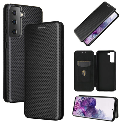 Carbon Fiber Texture Magnetic Horizontal Flip TPU + PC + PU Leather Case with Card Slot, For Huawei Y9a, For Huawei nova 8 SE, For Huawei Honor 10X Lite, For Samsung Galaxy A12 / M12, For Samsung Galaxy A32 5G, For Samsung Galaxy S30                   ...