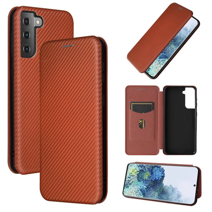 Carbon Fiber Texture Magnetic Horizontal Flip TPU + PC + PU Leather Case with Card Slot, For Huawei Y9a, For Huawei nova 8 SE, For Huawei Honor 10X Lite, For Samsung Galaxy A12 / M12, For Samsung Galaxy A32 5G, For Samsung Galaxy S30                   ...