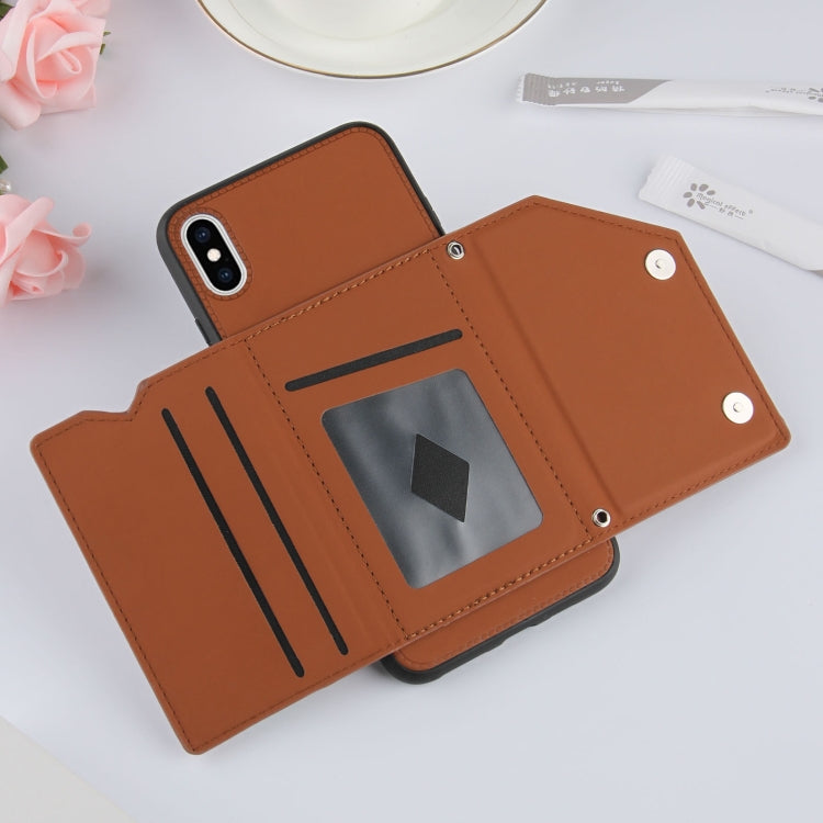Skin Feel PU + TPU + PC Back Cover Shockproof Case with Card Slots & Holder & Photo Frame, For iPhone X / XS, For iPhone XR, For iPhone XS Max, For iPhone 11 Pro, For iPhone 11, For iPhone 11 Pro Max, For iPhone 12 mini, For iPhone 12 / 12 Pro         ...