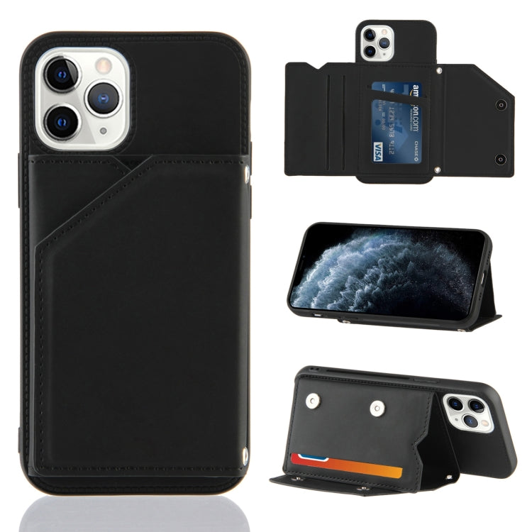 Skin Feel PU + TPU + PC Back Cover Shockproof Case with Card Slots & Holder & Photo Frame, For iPhone X / XS, For iPhone XR, For iPhone XS Max, For iPhone 11 Pro, For iPhone 11, For iPhone 11 Pro Max, For iPhone 12 mini, For iPhone 12 / 12 Pro         ...