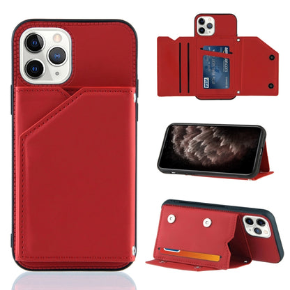 Skin Feel PU + TPU + PC Back Cover Shockproof Case with Card Slots & Holder & Photo Frame, For iPhone X / XS, For iPhone XR, For iPhone XS Max, For iPhone 11 Pro, For iPhone 11, For iPhone 11 Pro Max, For iPhone 12 mini, For iPhone 12 / 12 Pro         ...